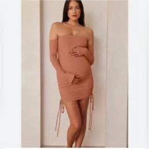 “The Lexi” by Bump Suit, Rose Colored Maternity Dress Size XS